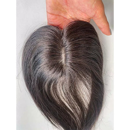 【🎄🎁Christmas Gift🎅⛄】Mini Scalp Topper 2x3 Silk Base Hair Topper | 100% human hair production