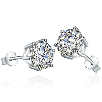 【💫Season of Renewal】Silver Zircon Stud Earrings