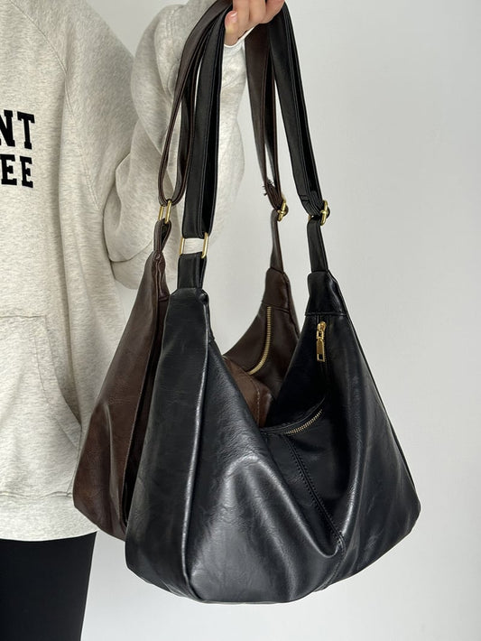 Women's Solid Color Shoulder Bag