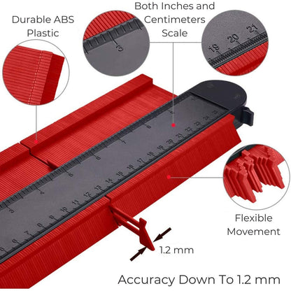 📏🔴 Contour Scale Measurement Tool (Red) – Accurate & Easy to Use!