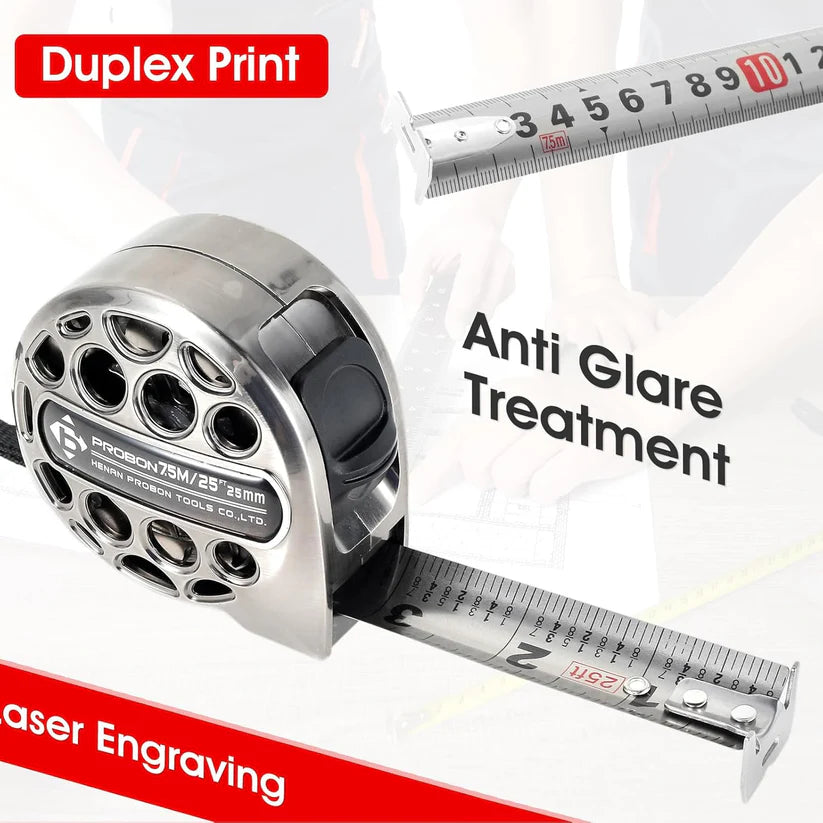 📏✨ 5m Corrosion-Resistant Stainless Steel Telescopic Metric Ruler – Precision in Every Measure! 🔧