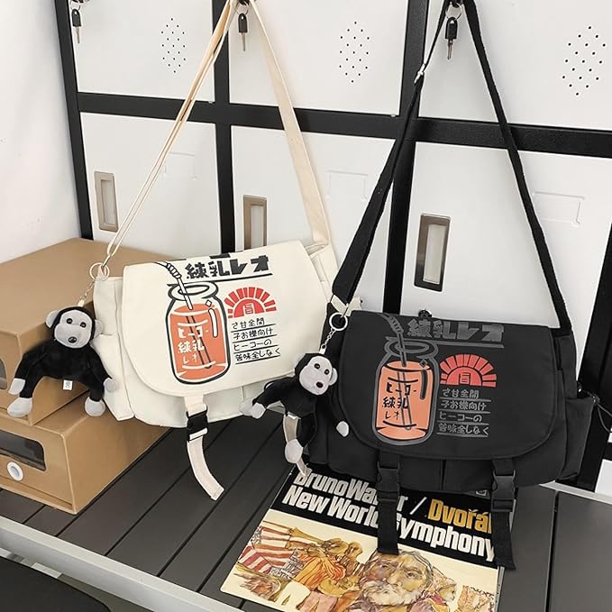 🧵 Casual Canvas Shoulder Bag | Lightweight • Durable • Everyday Style 🎒✨