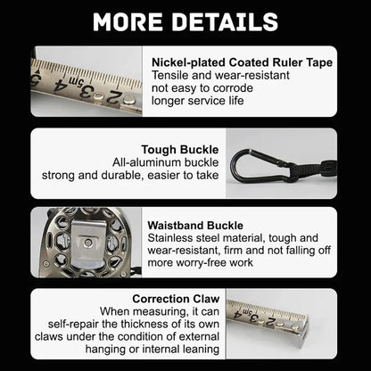 📏✨ 5m Corrosion-Resistant Stainless Steel Telescopic Metric Ruler – Precision in Every Measure! 🔧