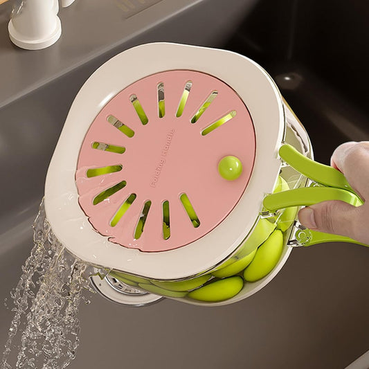 🍓Fruit Washing Bowl🍇 – Drain & Rinse with Ease 🥝🌀