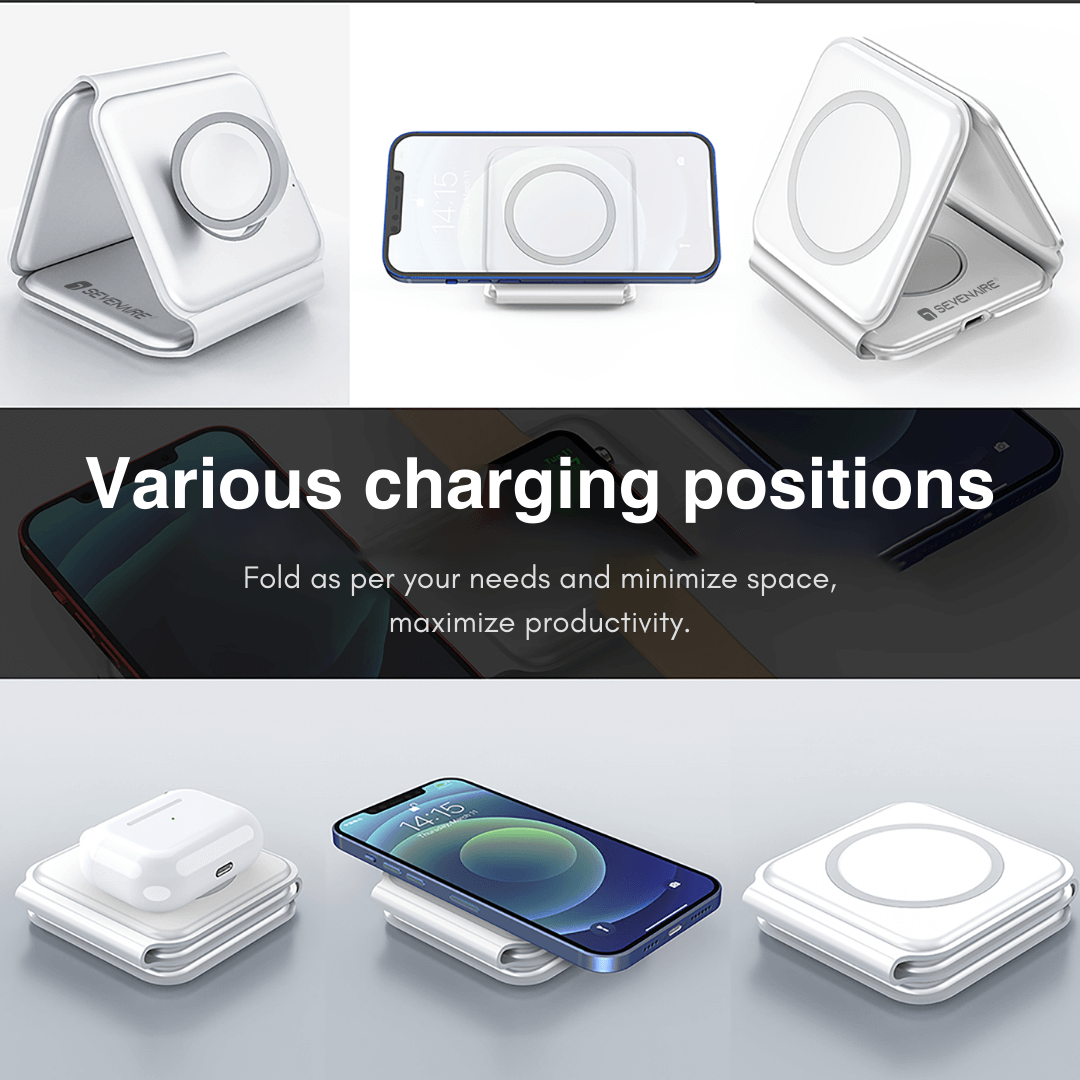 MagCharge 3-in-1 Foldable Wireless Charger