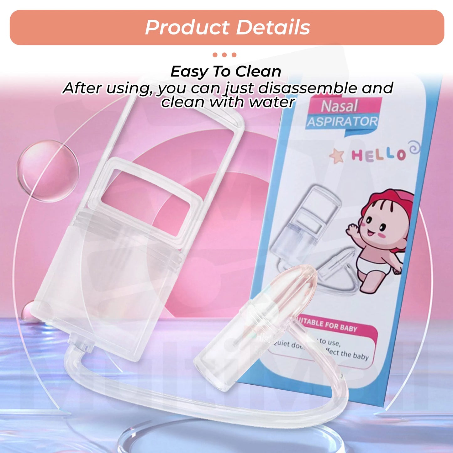 👃 Manual Nasal Aspirator | Safe & Gentle Mucus Removal for All Ages 💨👶