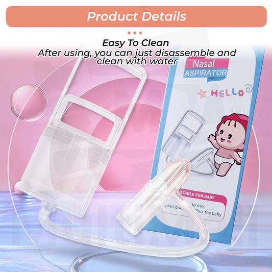 👃 Manual Nasal Aspirator | Safe & Gentle Mucus Removal for All Ages 💨👶
