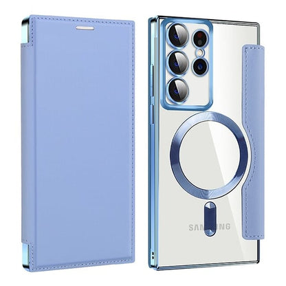 📱2024 New Leather textured flip phone case for Samsung