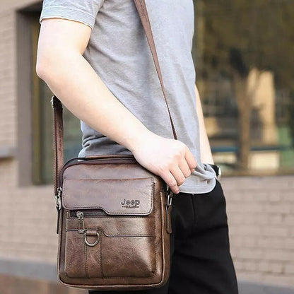 Men's retro large capacity handbag messenger bag