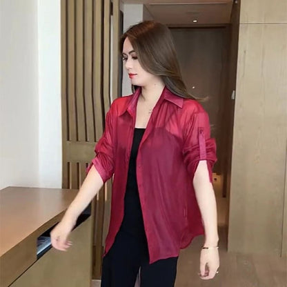 🔥2025 LAST DAY 49% OFF🔥Summer Sunscreen Chiffon Shirt