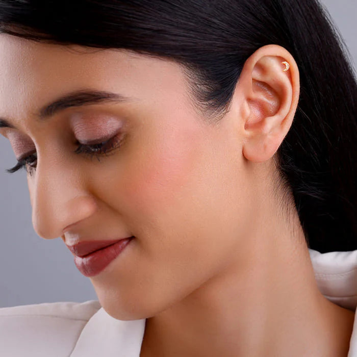 Yohonor Silver Star Moon Earrings