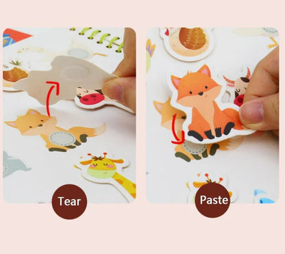 Children's educational sticker book
