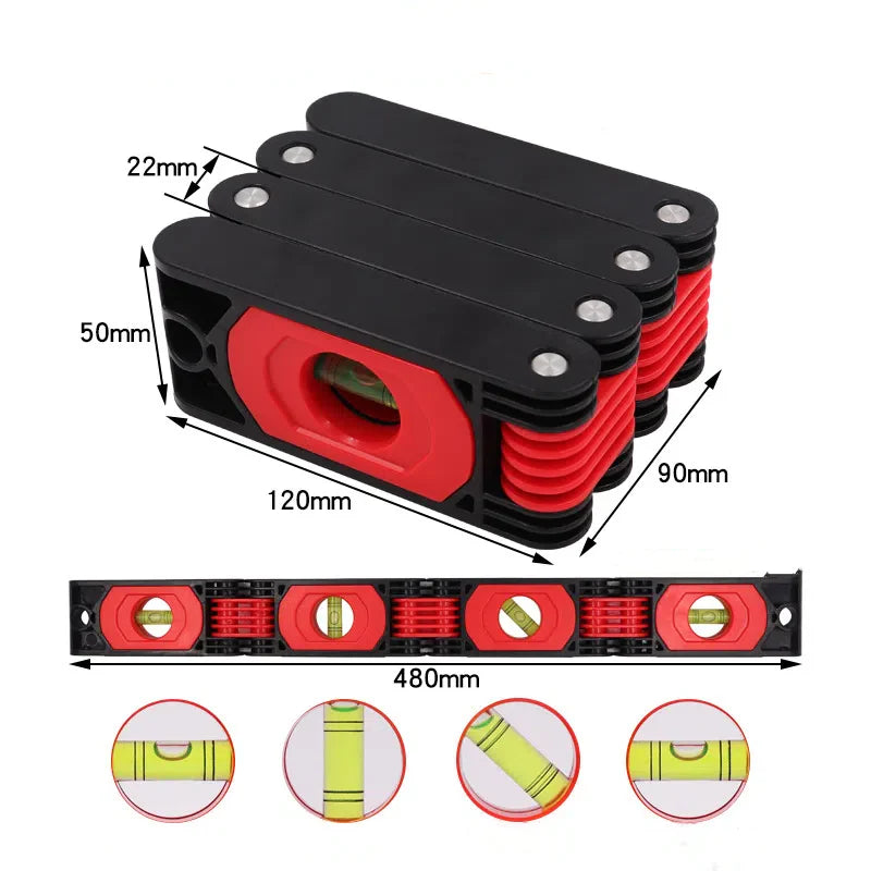 📏🔧 Multi-Function Magnetic Foldable Level Ruler – Accurate & Convenient Measurement! ✨