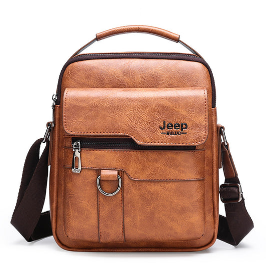 Men's retro large capacity handbag messenger bag