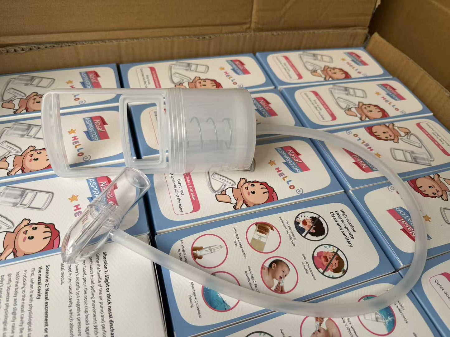 👃 Manual Nasal Aspirator | Safe & Gentle Mucus Removal for All Ages 💨👶
