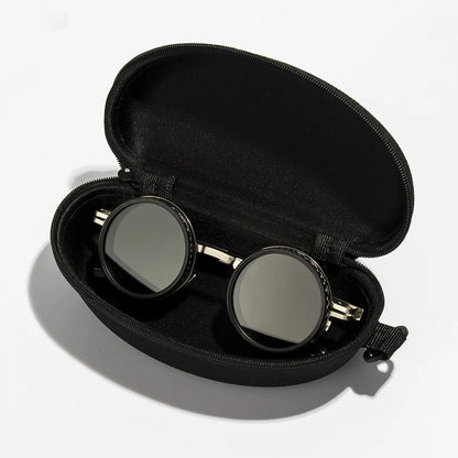 🕶️ Adjustable ND Sunglasses 1-9️⃣ | Round Polarized Lenses with Tint Filter 🌈