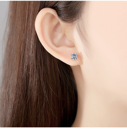 【💫Season of Renewal】Silver Zircon Stud Earrings