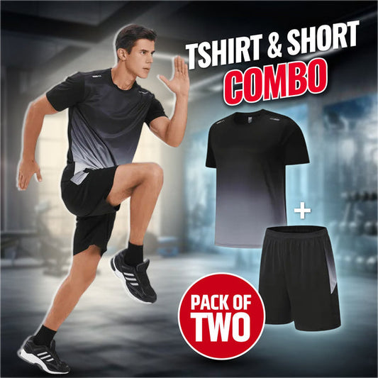 Men's Outdoor Sports Quick-Drying Breathable 2-Piece Combo Set 🏃‍♂️👕