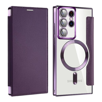 📱2024 New Leather textured flip phone case for Samsung