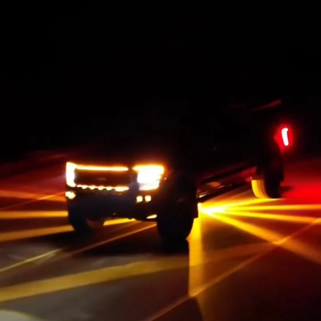 🚗🚛💡 Colorful LED Chassis & Tail Light ⚡ 12V/24V Universal – Upgrade Your Ride! 🌈✨