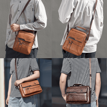 Genuine Leather Vintage Messenger Bag for Men/Woman