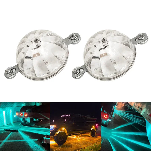 🚗🚛💡 Colorful LED Chassis & Tail Light ⚡ 12V/24V Universal – Upgrade Your Ride! 🌈✨