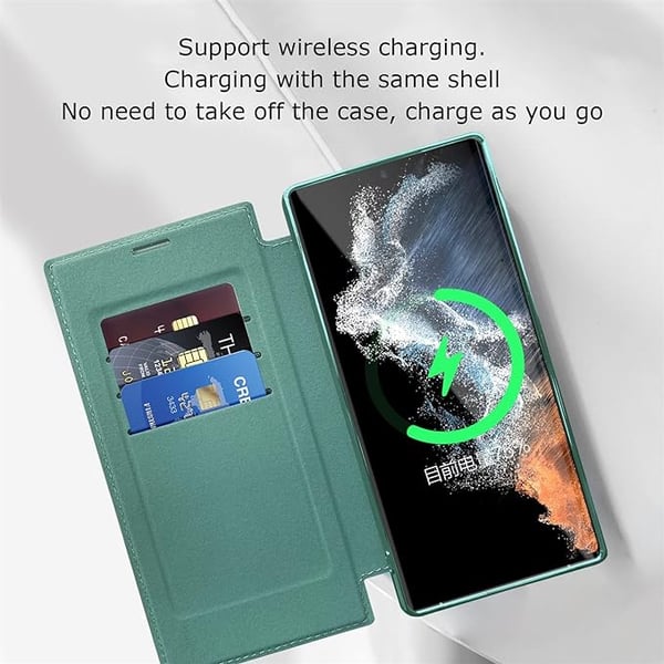 📱2024 New Leather textured flip phone case for Samsung