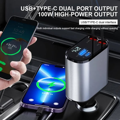 ⏰Hot sale 49% Off -- Fast Charge Retractable Car Charger