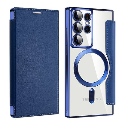 📱2024 New Leather textured flip phone case for Samsung