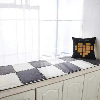 🧩 ComfyMat – Modular Velvet Mats 🛋️✨ Non-Slip, Easy to Clean & Ultra Soft (Pack of 6)!